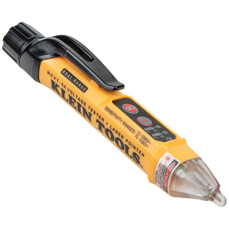 KLEIN Klein Tools NCVT-5A Tester Pen with Laser Pointer, 12 to 1000 VAC, Functions: Voltage