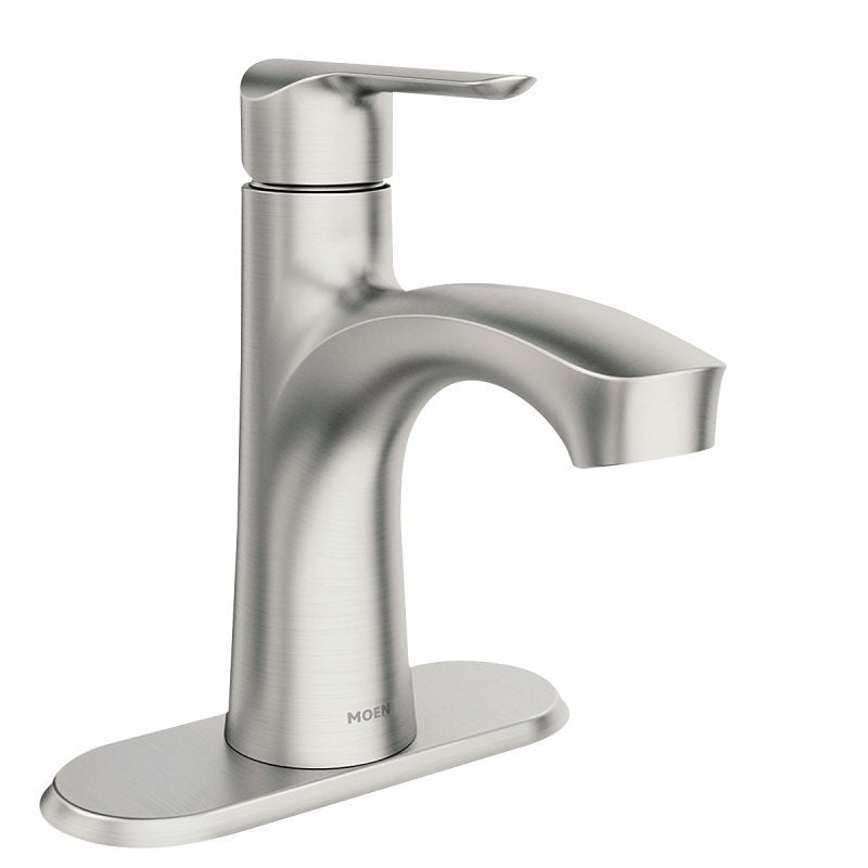 MOEN Moen Findlay Series 84516SRN Bathroom Faucet, 1.2 gpm, 1-Faucet Handle, Brass/Metal/Plastic, Brushed Nickel