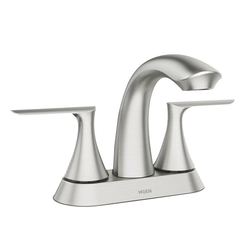MOEN Moen Findlay Series 84515SRN Bathroom Faucet, 1.2 gpm, 2-Faucet Handle, 3-Faucet Hole, Metal/Plastic/Stainless Steel