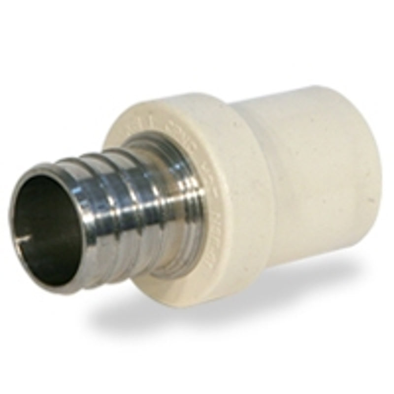APOLLO Apollo APXCPV12/TPC0500 Pipe Adapter, 1/2 in, PEX x CPVC, PEX-A, Brass, Chrome, 100 psi Pressure PLUMBING, HEATING & VENTILATION APOLLO