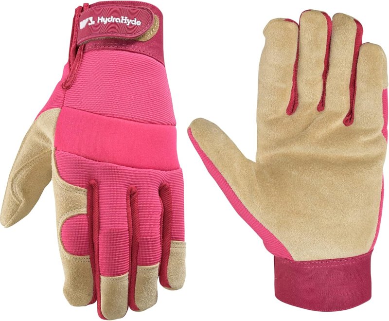 WELLS LAMONT HydraHyde 3268-M Gloves, Women's, M, Adjustable Wrist Cuff, Spandex Back, Neoprene Lining, Pink/Purple CLEANING & JANITORIAL SUPPLIES WELLS LAMONT