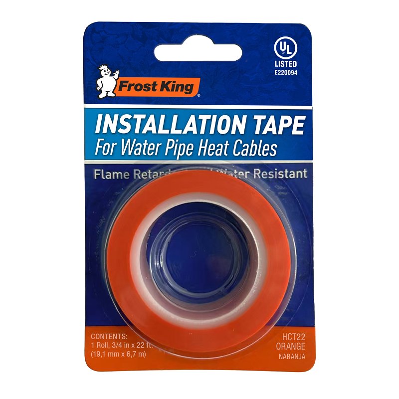FROST KING Frost King HCT22 Heat Cable Installation Tape, 22 ft L, 3/4 in W, 7 mil Thick, Orange PLUMBING, HEATING & VENTILATION FROST KING