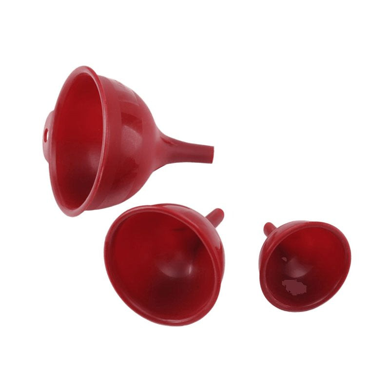 LIFETIME BRANDS Farberware 5215731 Funnel Set, Plastic, Red