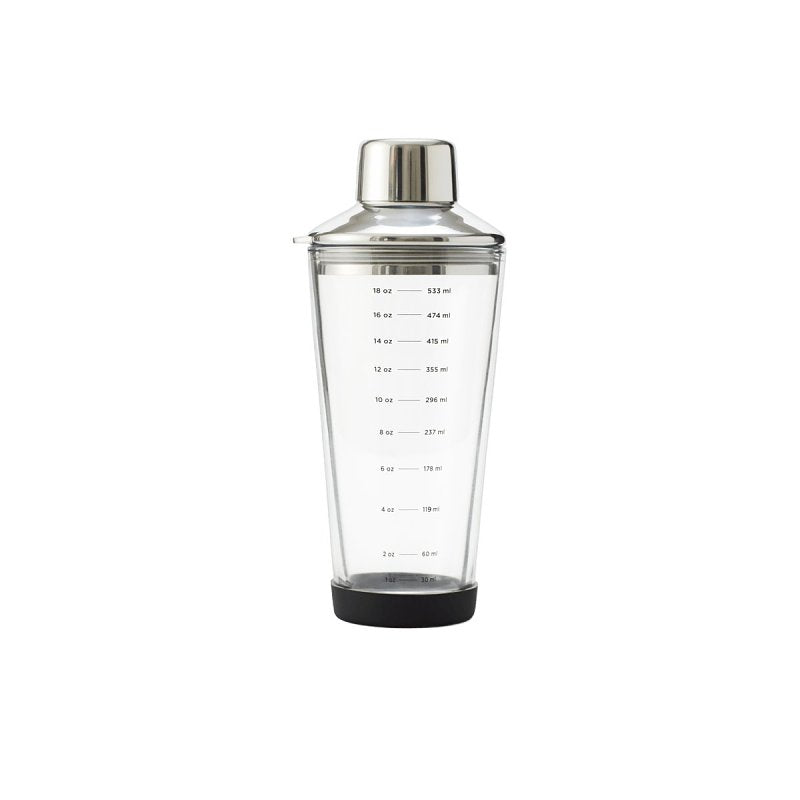 LIFETIME BRANDS Houdini 5289263 Cocktail Shaker, Glass/Silicone APPLIANCES & ELECTRONICS LIFETIME BRANDS
