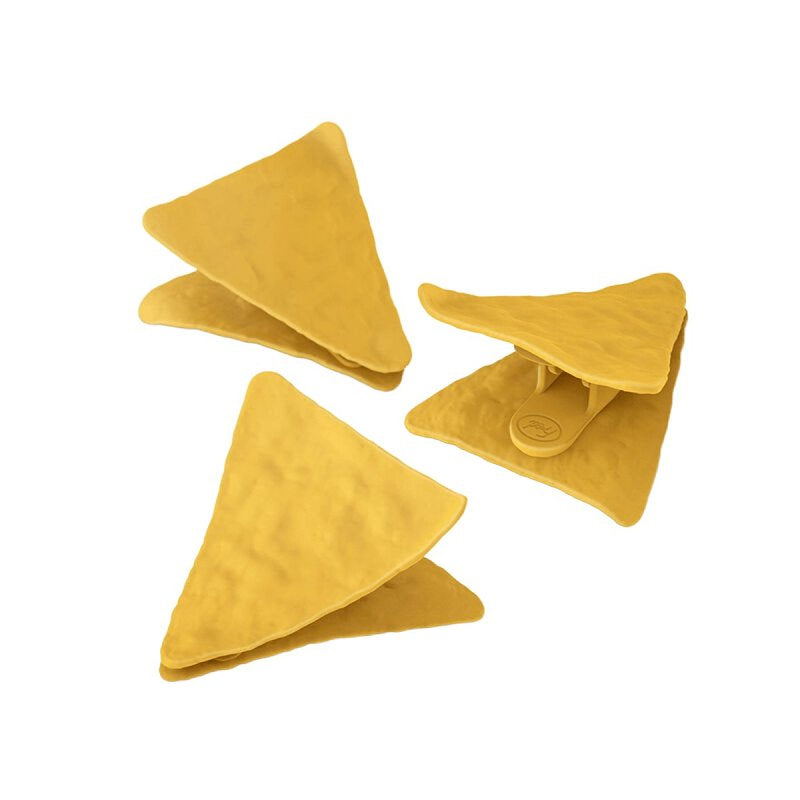 LIFETIME BRANDS Fred & FRIENDS 5246940 Tortilla Chip Bag Clip, ABS Plastic, Brown