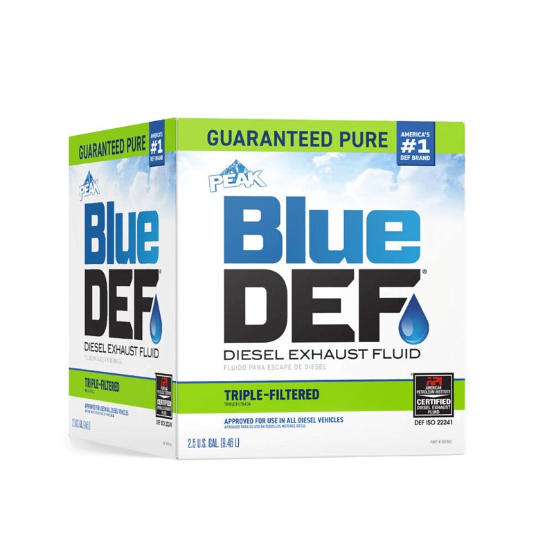 EIKO PEAK Blue DEF DEF002 Diesel Exhaust Fluid, 2.5 gal Case