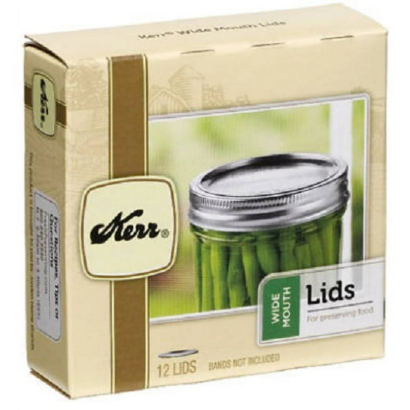 BALL Kerr 2139399 Mason Jar Lid, Wide Mouth, For: Kerr Wide Mouth Glass Preserving Jars HOUSEWARES BALL
