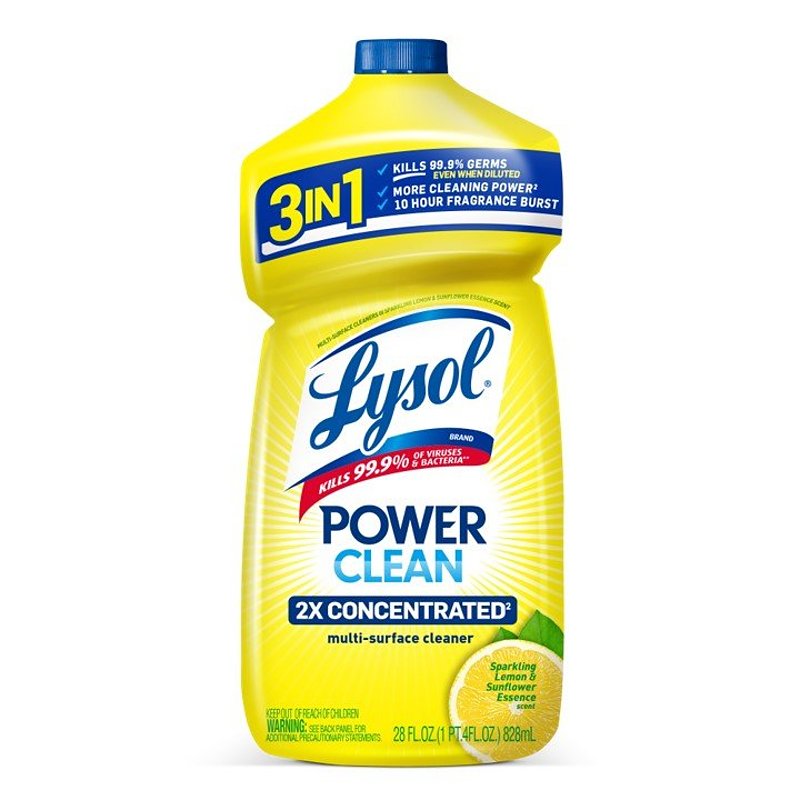 LYSOL Lysol 1920082513 All-Purpose Cleaner, 28 oz, Liquid, Lemon, Sunflower