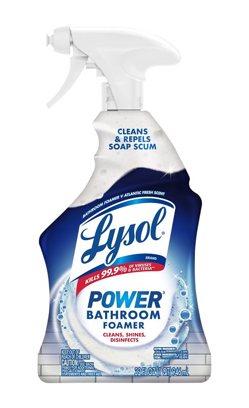 LYSOL Lysol Island Breeze 1920002699 Bathroom Cleaner, 32 oz Bottle, Liquid, Water White