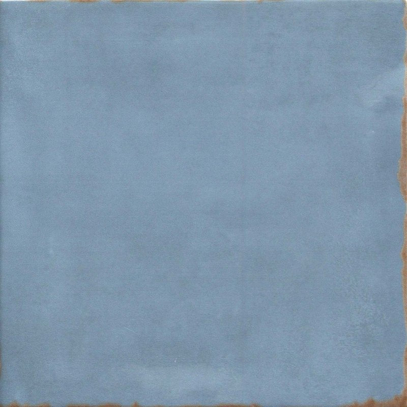 EMSER TILE Emser Tile Antigo Series F14ANTIOC0505P Ceramic Tile, 5 in L Tile, 5 in W Tile, Pressed Edge, Square Pattern, Ocean