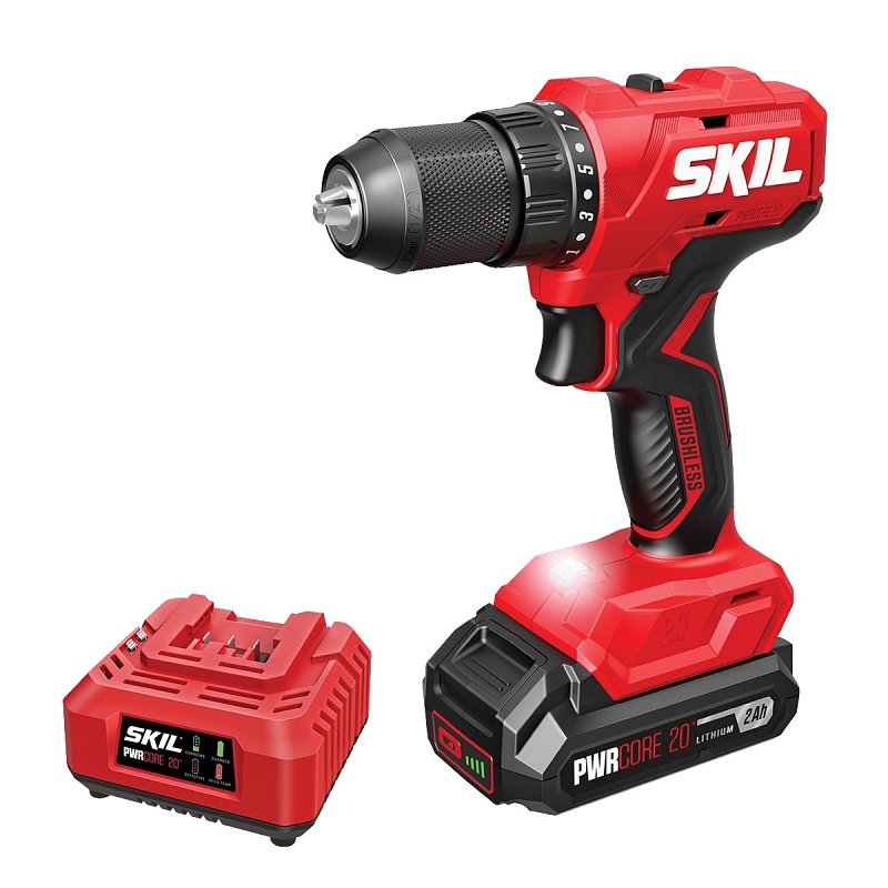 SKIL Skil DL6280B-10 Drill/Driver Kit, Battery Included, 20 V, 2 Ah, 1/2 in Chuck, Keyless, Single-Sleeve Chuck TOOLS SKIL