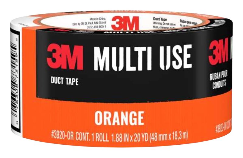3M 3M 3920-OR Duct Tape, 20 yd L, 1.88 in W, Orange PAINT 3M