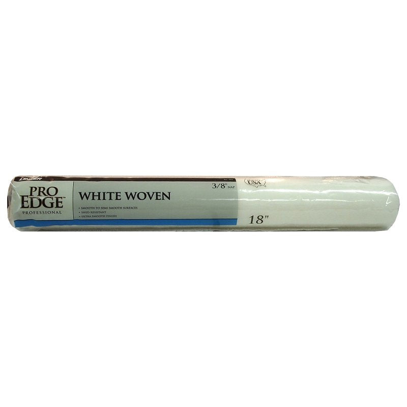 LINZER PRODUCTS Linzer Pro Edge RC101-18 Roller Cover, 3/8 in Thick Nap, 18 in L, Polypropylene Cover, White PAINT LINZER PRODUCTS