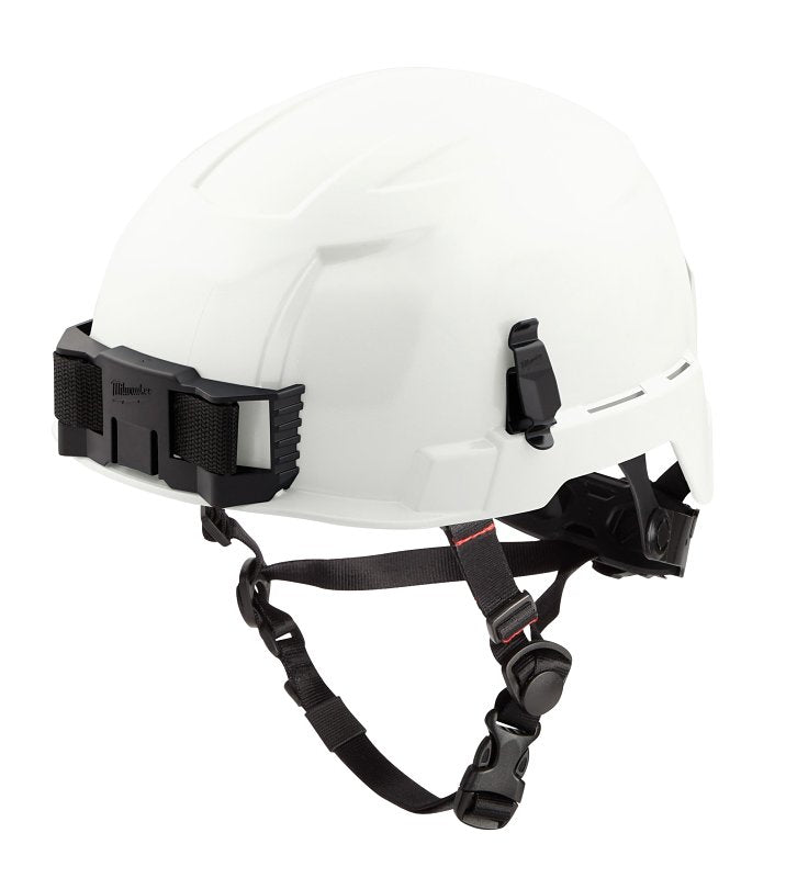 MILWAUKEE Milwaukee BOLT 48-73-1301 Safety Helmet, Polycarbonate, White, Fits Hat Size: 6-1/2 to 8-1/2