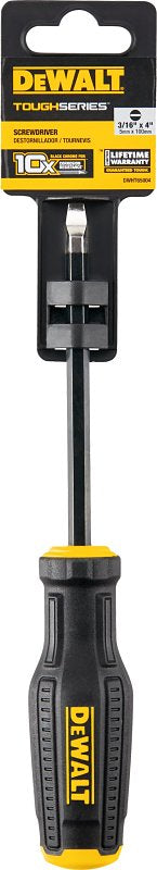 DEWALT DEWALT MAX FIT, TOUGHSERIES DWHT65004 Screwdriver, 3/16 in Drive, Flat Drive, 7.9 in OAL, 4 in L Shank