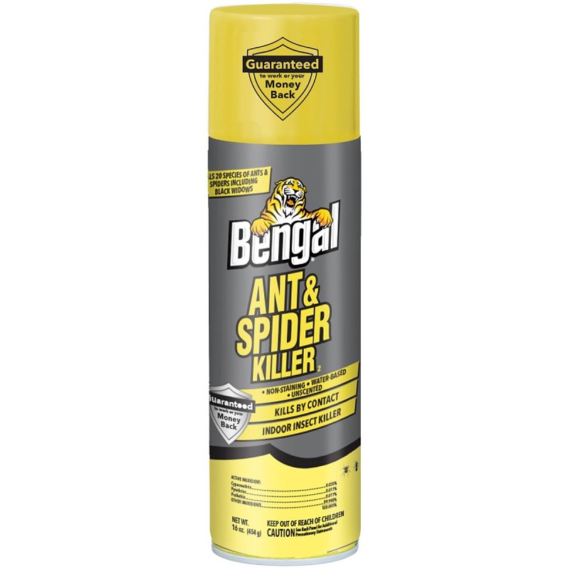 BENGAL PRODUCTS Bengal 93632 Ant and Spider Killer, Spray Application, Indoor, 16 oz Aerosol LAWN & GARDEN BENGAL PRODUCTS
