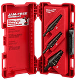 MILWAUKEE Milwaukee 48-89-9221 Step Drill Bit Set, Dual Flute, 3-Piece, HSS, Black Oxide TOOLS MILWAUKEE