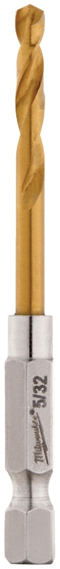 MILWAUKEE Milwaukee SHOCKWAVE 48-89-4607 Impact Drill Bit, 5/32 in Dia, 2-3/4 in OAL, Twist Flute, 1/4 in Dia Shank, Hex Shank