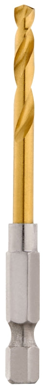 MILWAUKEE Milwaukee SHOCKWAVE 48-89-4608 Impact Drill Bit, 11/64 in Dia, 2.91 in OAL, Twist Flute, 1/4 in Dia Shank, Hex Shank TOOLS MILWAUKEE