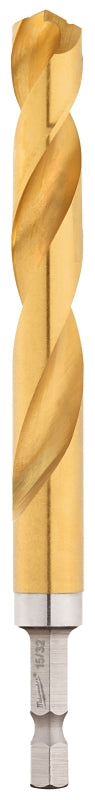 MILWAUKEE Milwaukee SHOCKWAVE Impact Duty 48-89-4627 Impact-Duty Drill Bit, 15/32 in Dia, 5 in OAL, 1/4 in Dia Shank, Hex Shank