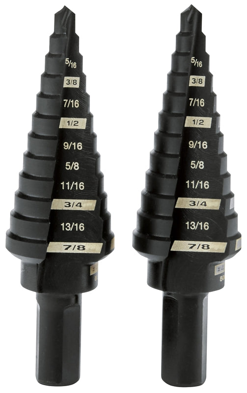 MILWAUKEE Milwaukee 48-89-9234 #4 Step Drill Bit, 3/16 to 7/8 in Dia, 2-Flute, 3/8 in Dia Shank, 3-Flat Shank TOOLS MILWAUKEE