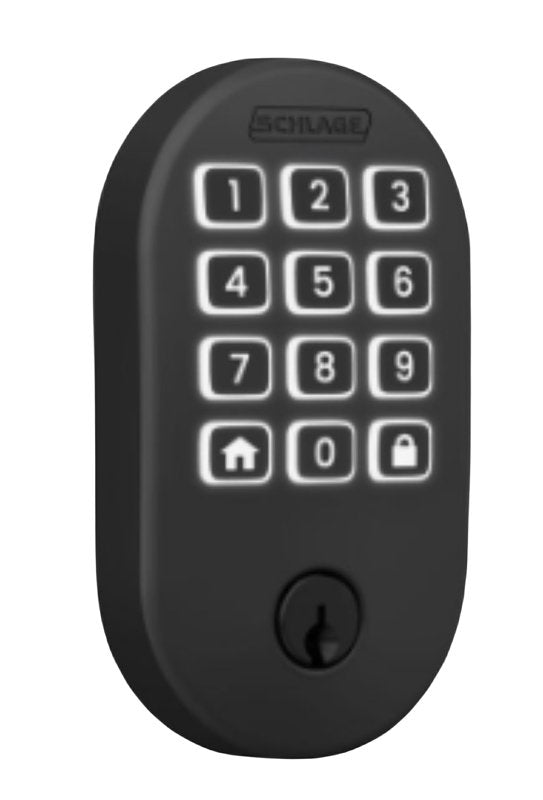 SCHLAGE LOCK Schlage Arrive BE459WBVRMN622 Smart Wi-Fi Deadbolt with Remsen Trim, 1, AAA Grade, Key, Keypad Key, Metal, Matte Black HARDWARE & FARM SUPPLIES SCHLAGE LOCK