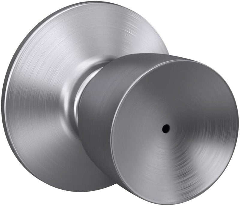 SCHLAGE LOCK Schlage F Series F40VBEL626 Privacy Lockset, Bell, Round Design, Satin Chrome, Zinc HARDWARE & FARM SUPPLIES SCHLAGE LOCK