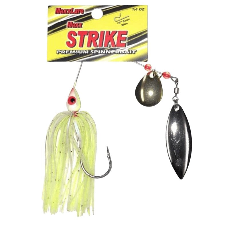 GSM Stopper Lures Maxx Strike Series KE-MAX-SBBD18-WH Bait, Spinner, Silicone, White Bait HARDWARE & FARM SUPPLIES GSM