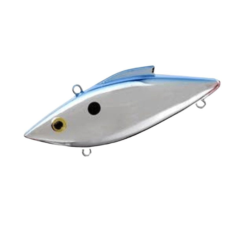 GSM Rat-L-Trap MT25B Crankbait, Lipless Hard, Largemouth, Smallmouth, Saltwater Species, Whitebass, Chrome Blue Bait