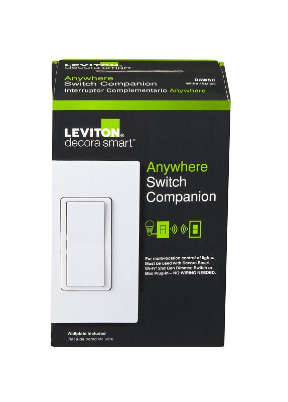LEVITON Decora DAWSC-1RW Wi-Fi Switch, 120 V, White ELECTRICAL LEVITON