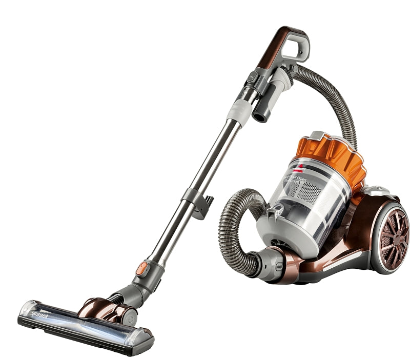 BISSELL Bissell Hard Floor Expert 1547 Canister Vacuum, 2 L Vacuum, Multi-Level Filter, 18 ft L Cord, Burnt Orange