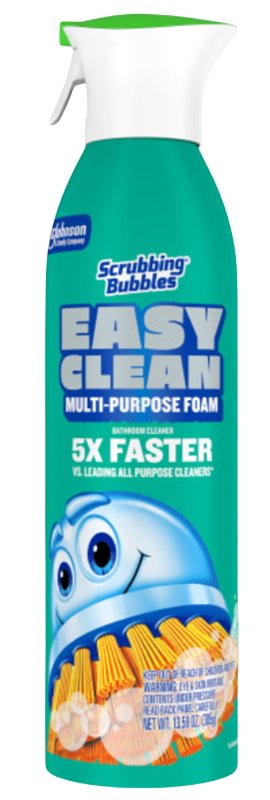 SCRUBBING BUBBLES Scrubbing Bubbles Easy Clean 01312 Foam Cleaner, 13.58 oz Aerosol, Liquid, Citrus, Clear CLEANING & JANITORIAL SUPPLIES SCRUBBING BUBBLES