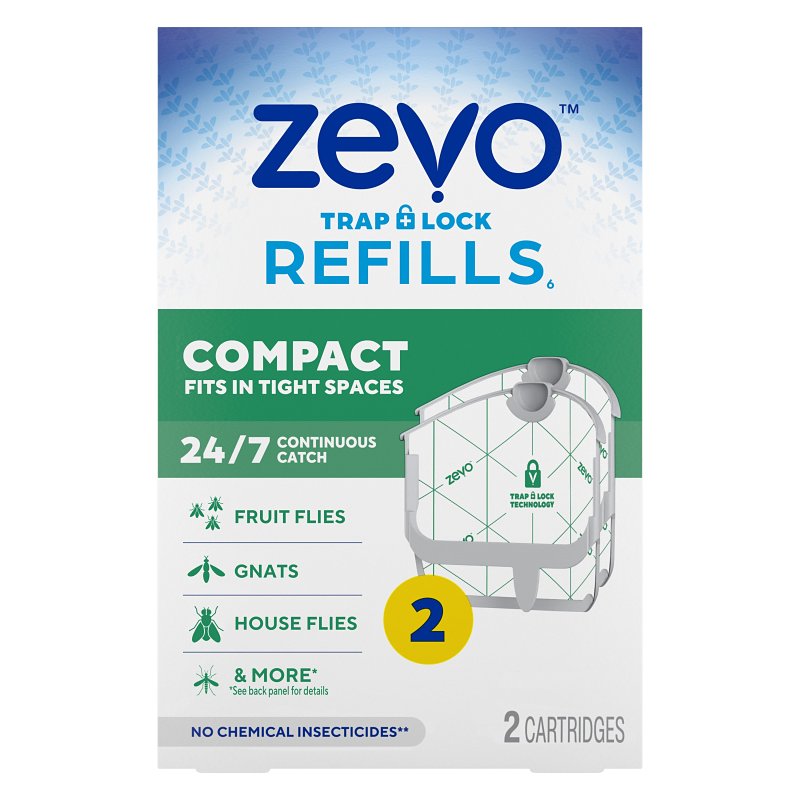 ZEVO Zevo 810121291167 Compact Flying Insect Trap Refill, Solid, Sweet, Clear LAWN & GARDEN ZEVO