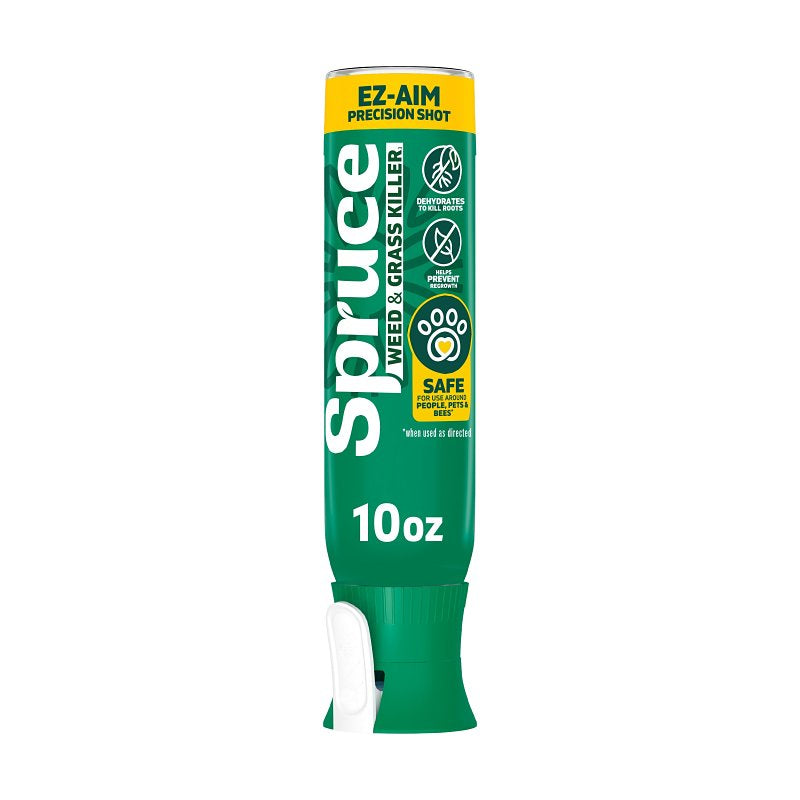 SPRUCE Spruce 810121300395 EZ-AIM Weed and Grass Killer, Aerosol, Spray Application, 10 oz