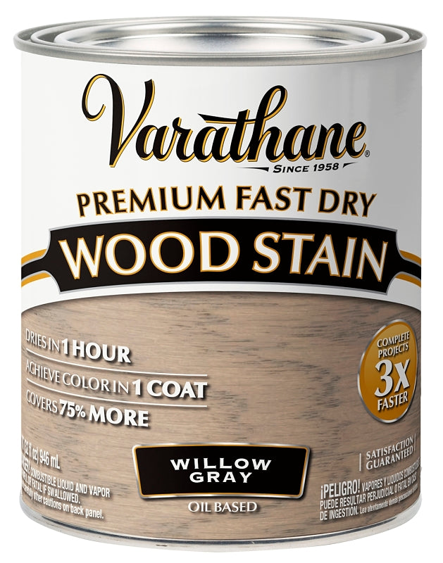 VARATHANE Varathane 357180 Wood Stain, Willow Gray, Liquid, 1 qt