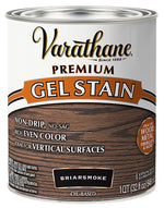 VARATHANE Varathane 358173 Gel Stain, Briar Smoke, Liquid, 1 qt PAINT VARATHANE