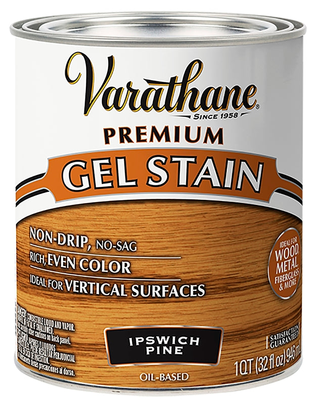 VARATHANE Varathane 358305 Premium Stain, Ipswich Pine, Gel, Paste, 1 qt