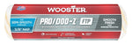 WOOSTER BRUSH Wooster RR666-9 Roller Cover, White, 3/8 in Thick Nap, 9 in L, Fabric Cover PAINT WOOSTER BRUSH