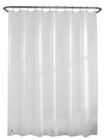ZENNA HOME Zenna Home LPRMWWL Shower Curtain Liner, Mediumweight, 72 in L, 70 in W, PEVA, White