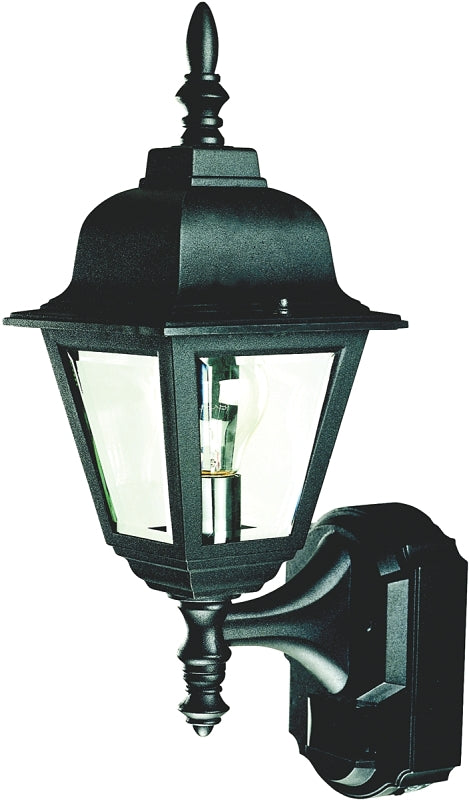 HEATH ZENITH Heath Zenith Dualbrite Series HZ-4191-BK Motion Activated Decorative Light, Incandescent Lamp