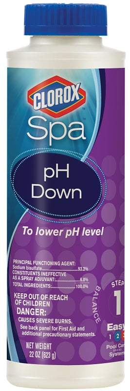 CLOROX Clorox 10022CSP pH Down, Granular, Off-White, 22 oz