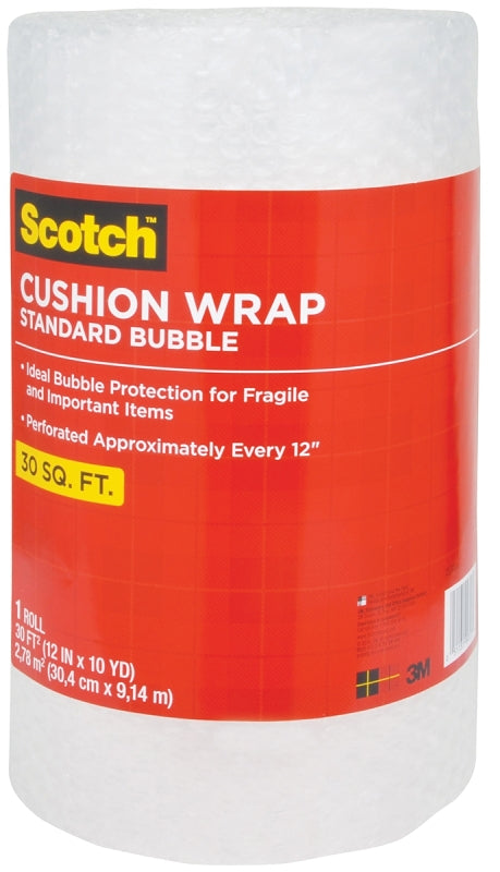 SCOTCH Scotch 7929 Cushion Wrap, 30 ft L, 12 in W, Nylon/Polyethylene, Clear HOUSEWARES SCOTCH