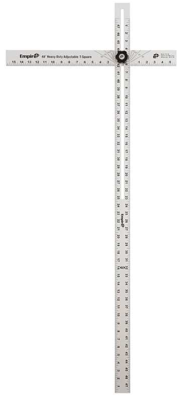 EMPIRE Empire 419-48 Drywall T-Square, 48 in L, 1/4 in Thick, SAE Graduation TOOLS EMPIRE