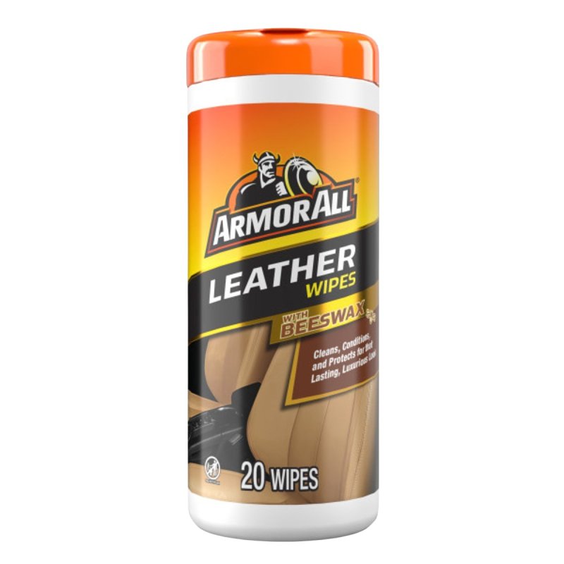ARMORED AUTOGROUP Armor All AWLCBXC-20-1USLT Leather Care with Beeswax, Characteristic, Effective to Remove: Dirt, Soil, 20 -Wipes