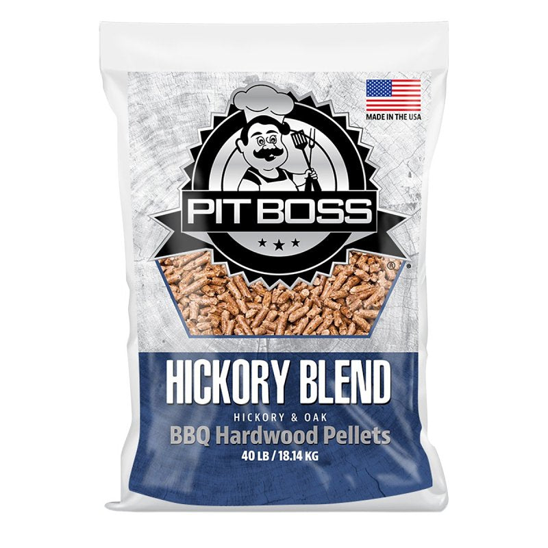 PIT BOSS Pit Boss 55436 Series Pellets, Hickory Blend, Hardwood, 40 lb Bag