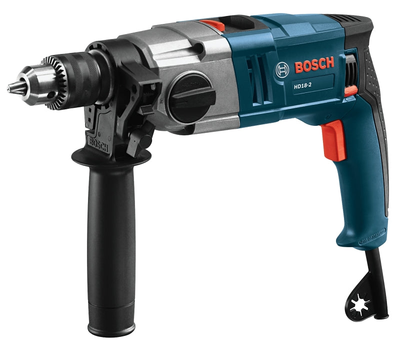 BOSCH Bosch HD18-2 Hammer Drill, 8.5 A, Keyed Chuck, 1/2 in Chuck, 0 to 3200 rpm Speed