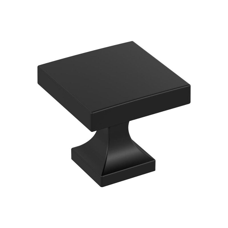 AMEROCK Amerock Pedestal Series BP37024MB Cabinet Knob, 1 in Projection, Zinc, Matte Black HARDWARE & FARM SUPPLIES AMEROCK