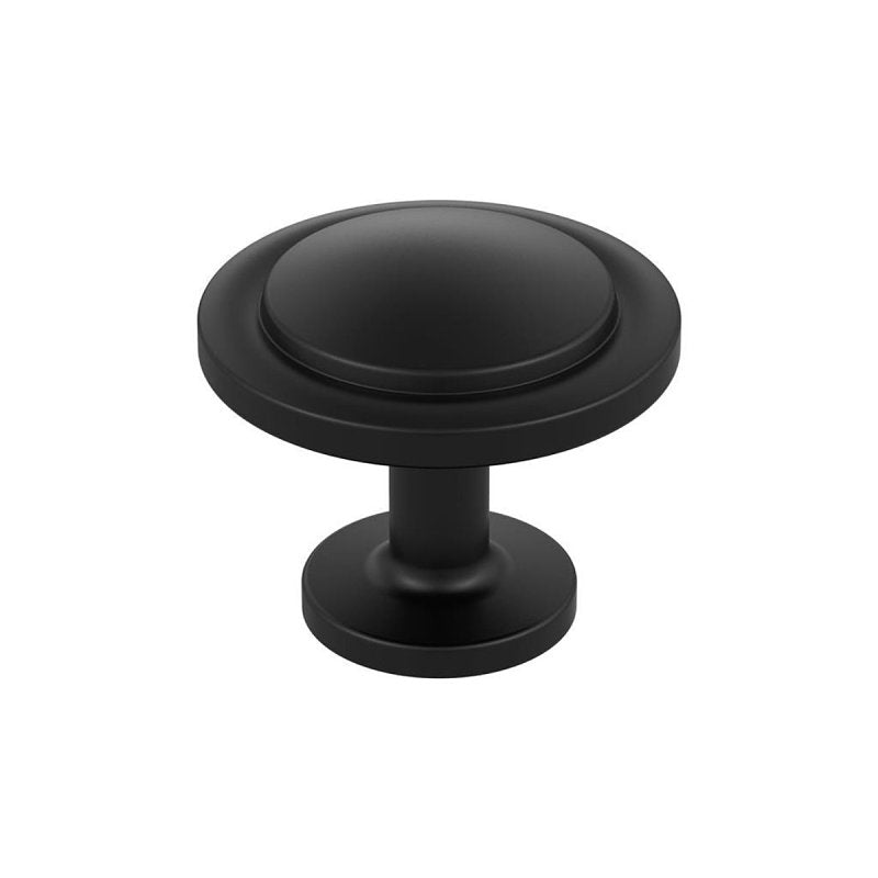 AMEROCK Amerock Loop Series BP37025MB Cabinet Knob, 1 in Projection, Zinc, Matte Black HARDWARE & FARM SUPPLIES AMEROCK