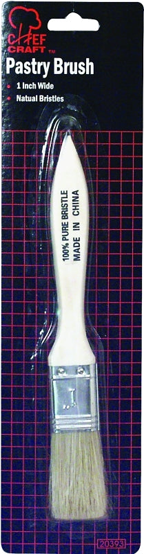 CHEF CRAFT Chef Craft 20393 Pastry Brush, Wood, Natural Bristle HOUSEWARES CHEF CRAFT
