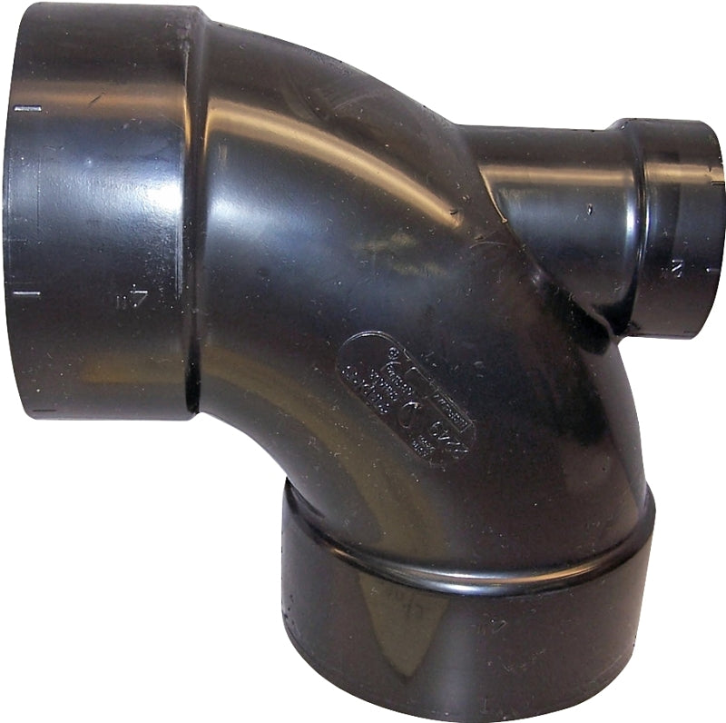 IPEX USA LLC-CANPLAS Canplas 102245BC Pipe Elbow, 3 x 2 in, Hub, 90 deg Angle, ABS, Black LAWN & GARDEN IPEX USA LLC-CANPLAS